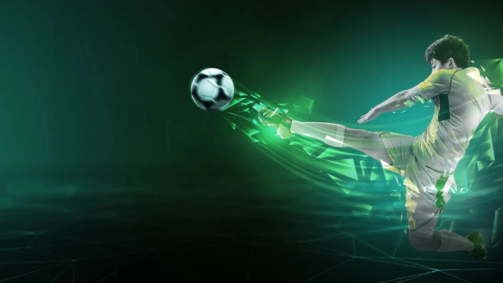 Tampilan olahraga mobile dengan suasana pertandingan