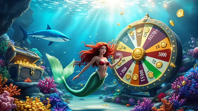 Arena tembak ikan dengan target laut dan kendali meriam